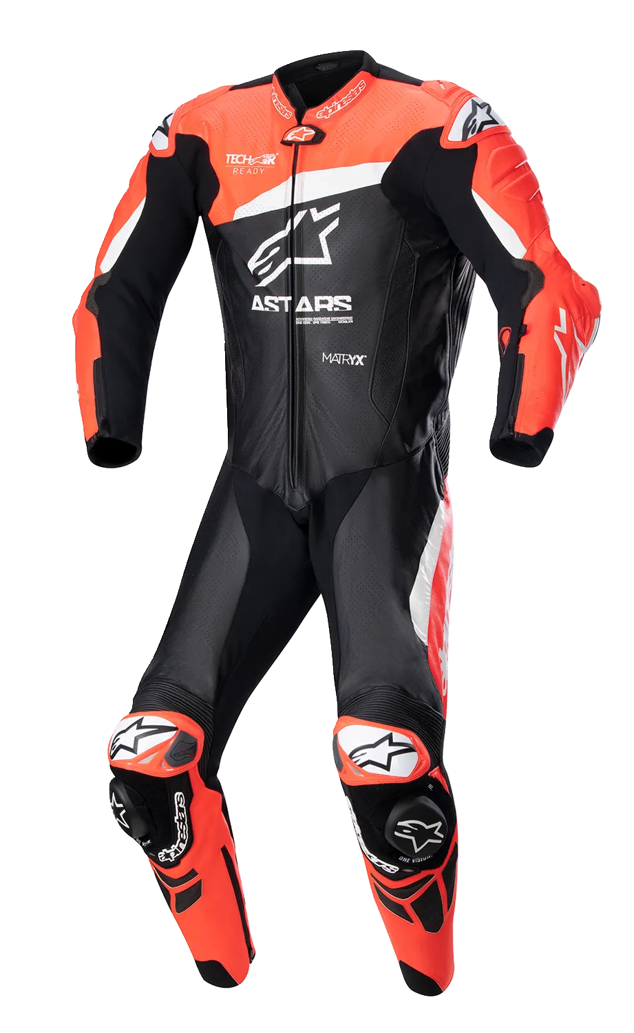 ALPINESTARS GP Plus v4 Leather Suit - Black/Red Fluo/White - US 40 / EU 50 3150523132150