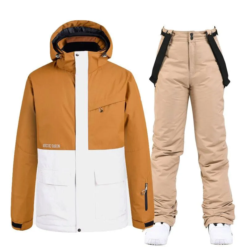 ARCTIC QUEEN Unisex Blizzard Tan Ski Suit