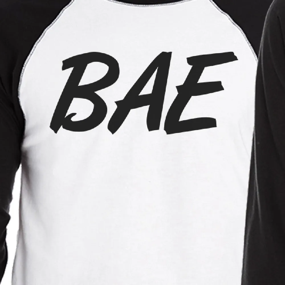 Bae And Owner Of Bae Matching Couple Black And White Baseball Shirts