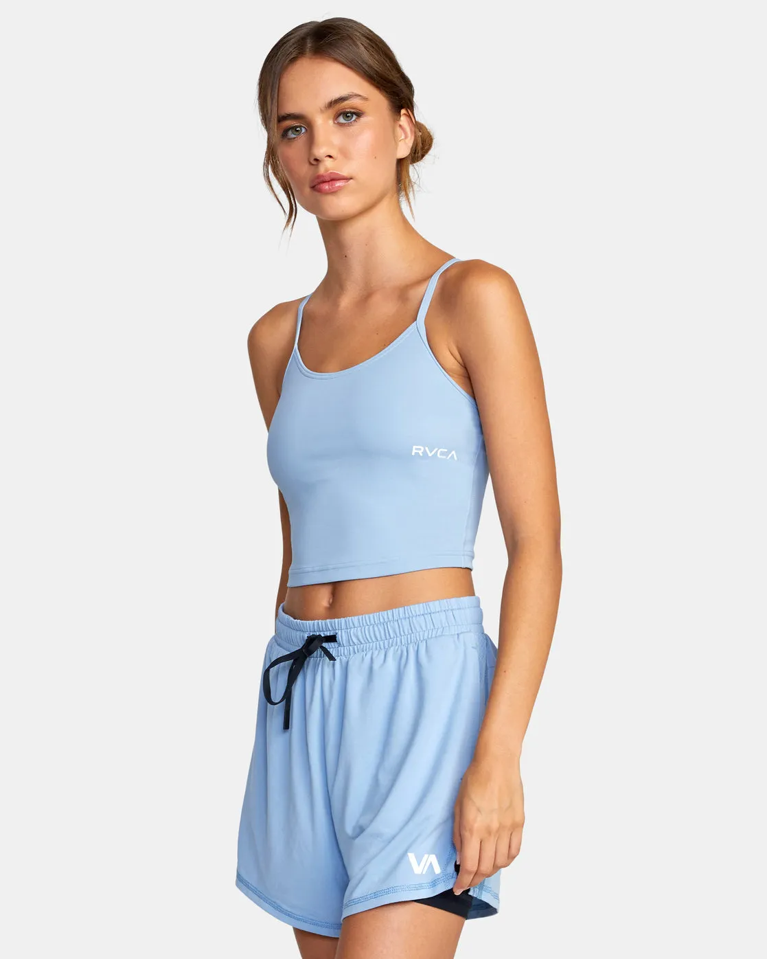 Base Tank Sports Bra - Muted Blue