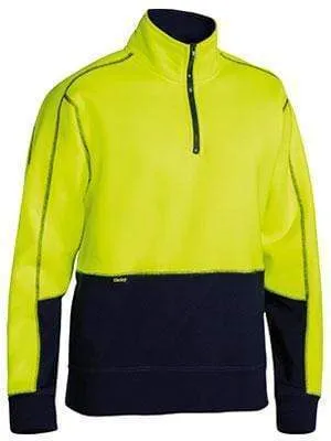 Bisley Workwear Hi Vis Fleece Zip Pullover BK6989