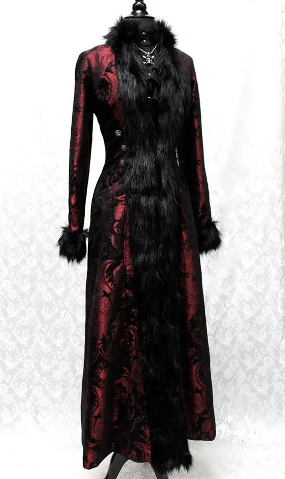 BLACK FOREST COAT - RED/BLACK TAPESTRY