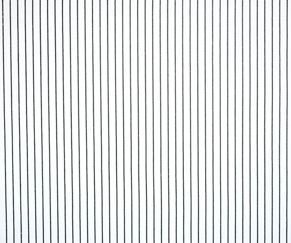 Black-White Stripe Poly Cotton Poplin Woven Fabric