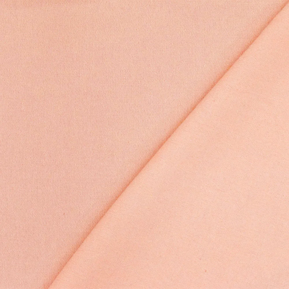 Blush Peach Solid Rayon Crepe Woven Fabric