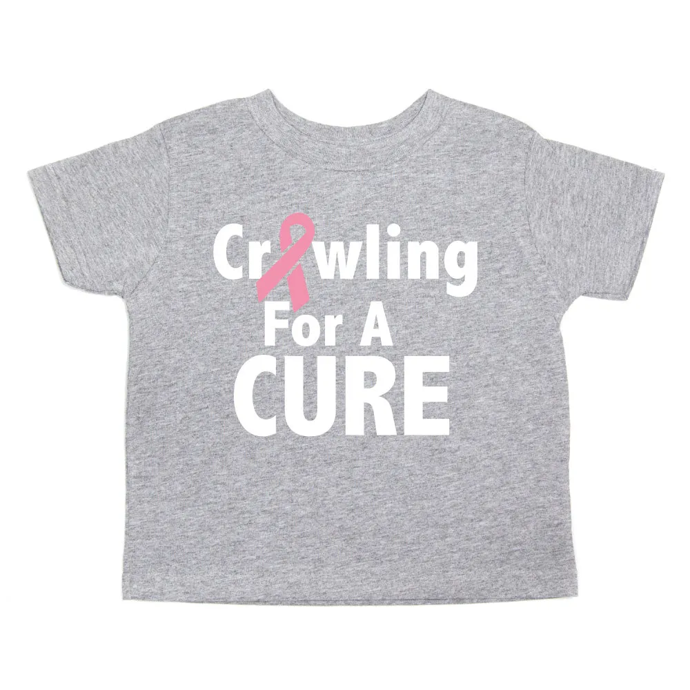 Breast Cancer Awareness Crawling for A CURE Toddler T-Shirt