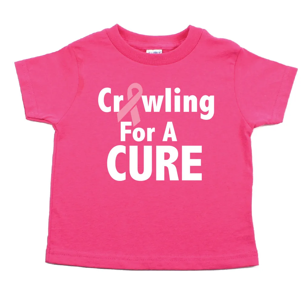 Breast Cancer Awareness Crawling for A CURE Toddler T-Shirt