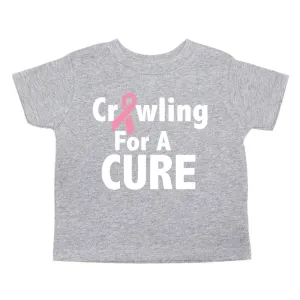 Breast Cancer Awareness Crawling for A CURE Toddler T-Shirt