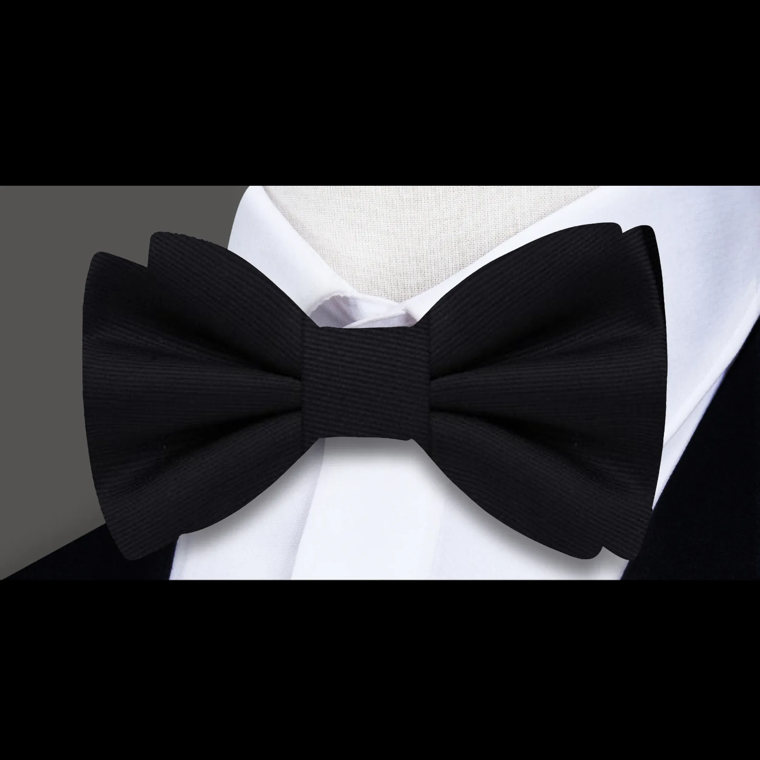 Business Lined Bow Tie