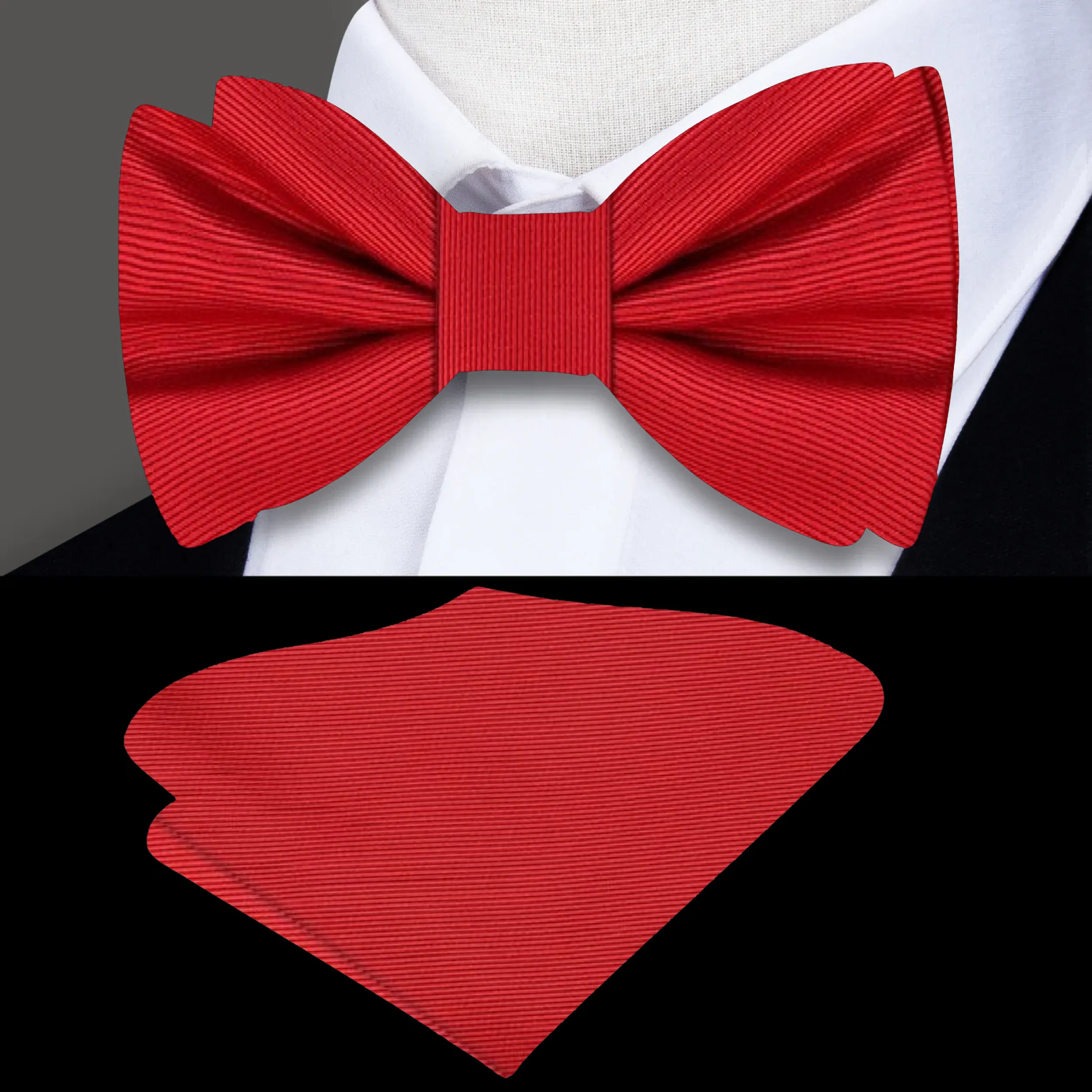 Business Lined Bow Tie