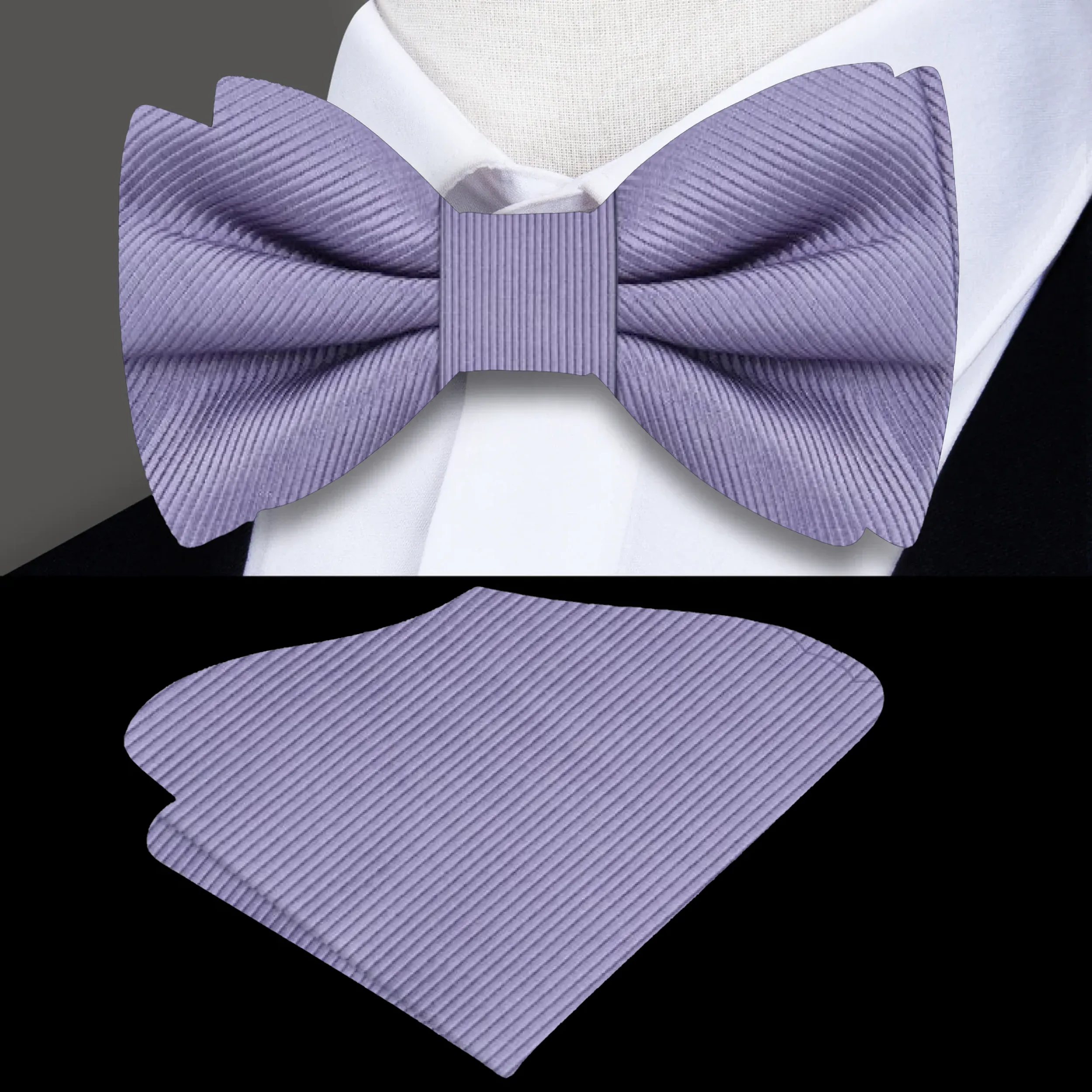 Business Lined Bow Tie