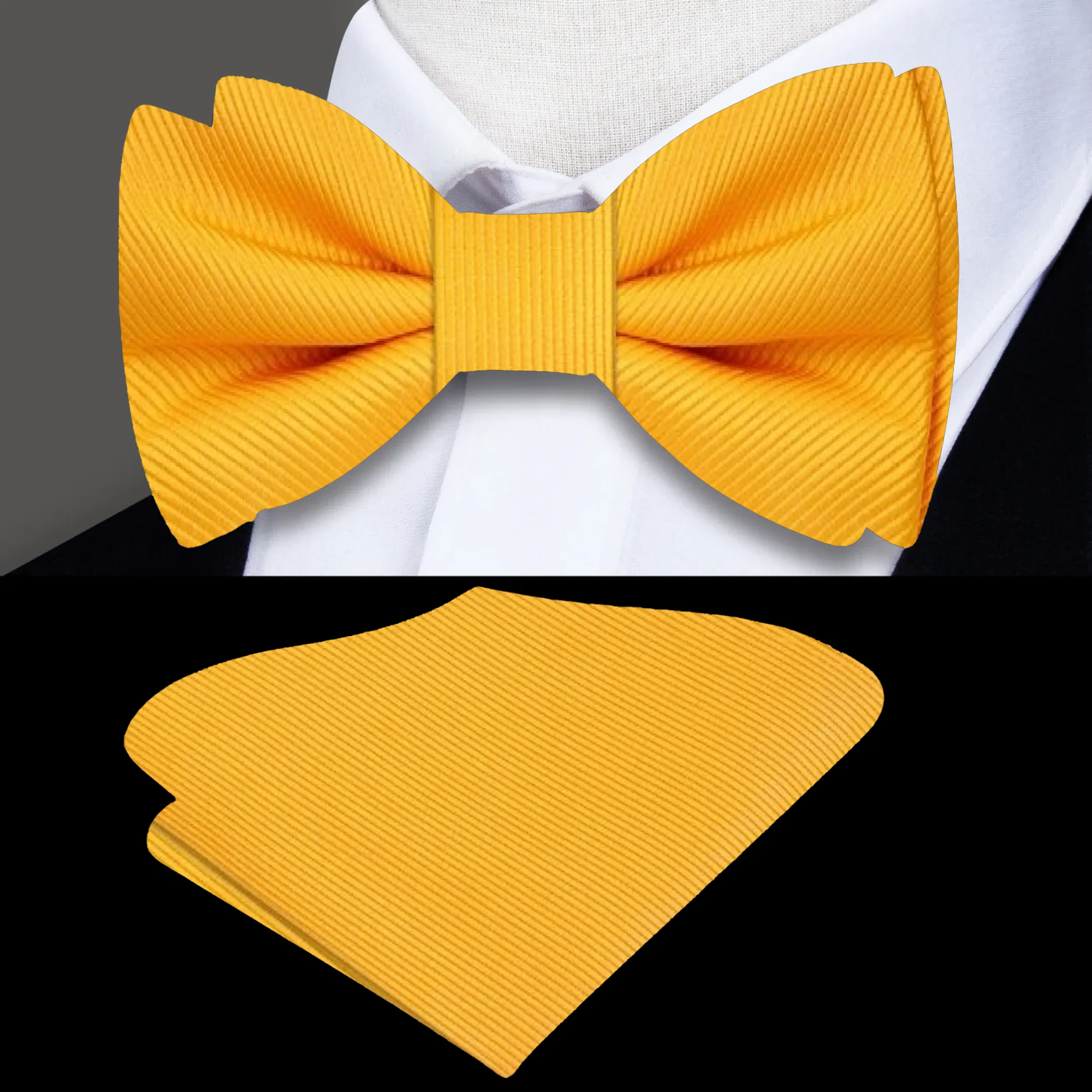 Business Lined Bow Tie