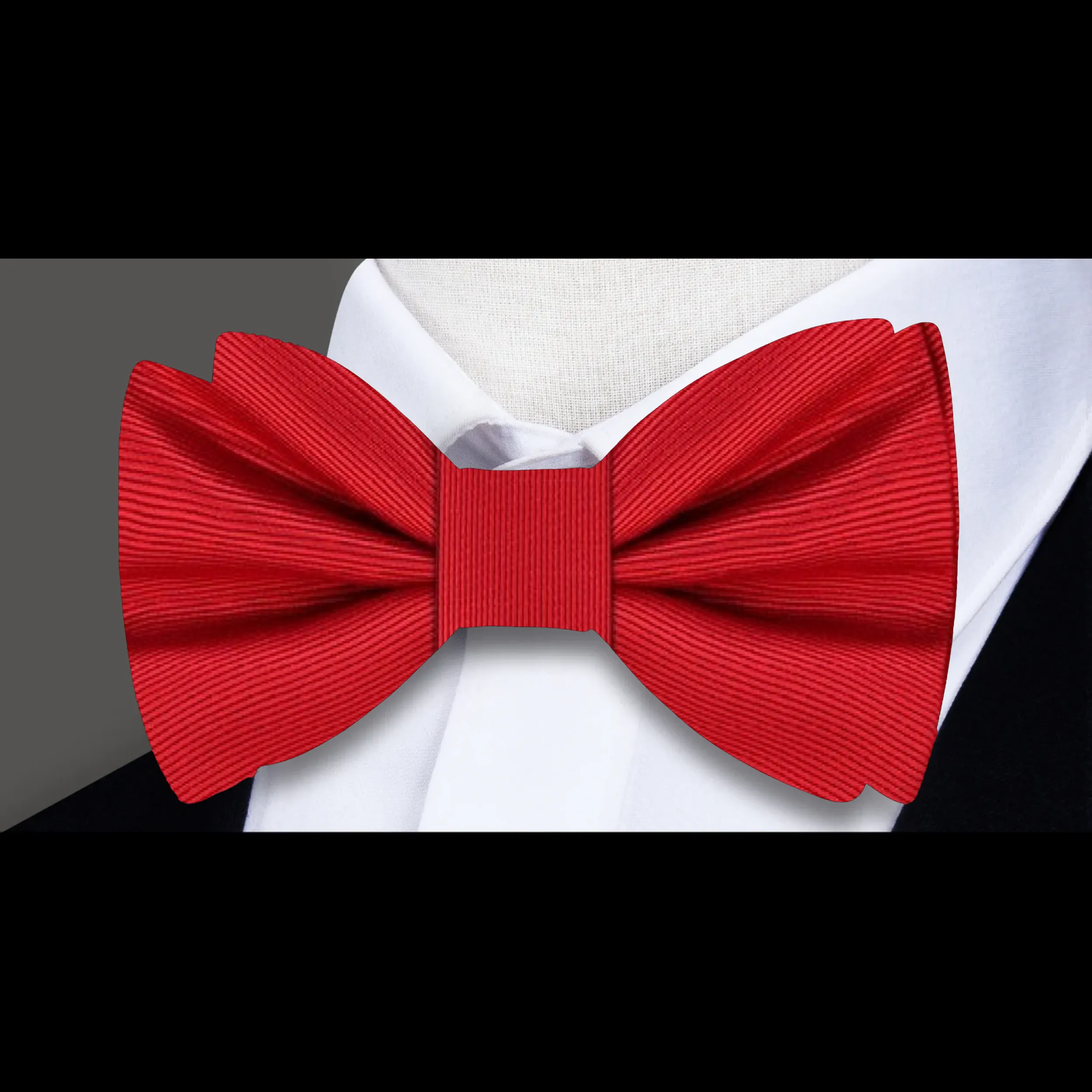 Business Lined Bow Tie