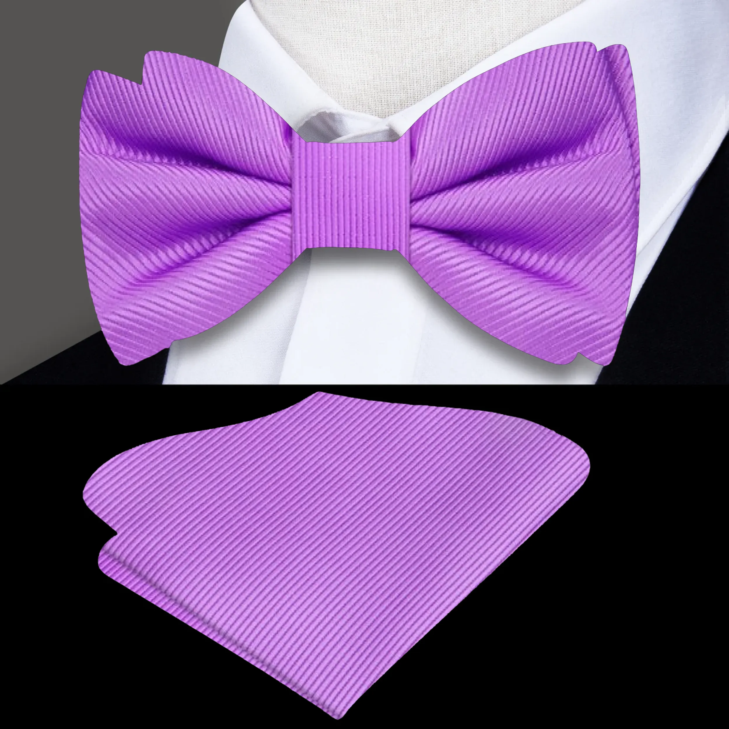 Business Lined Bow Tie