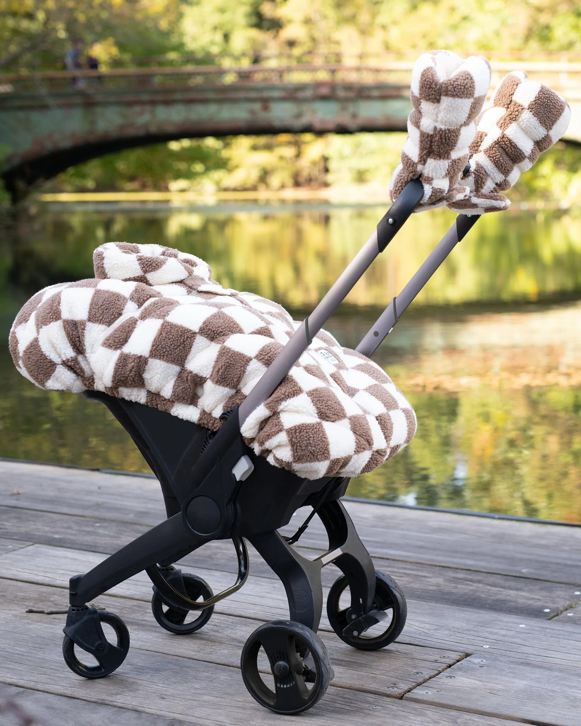 Car Seat Cocoon - Checker Berber