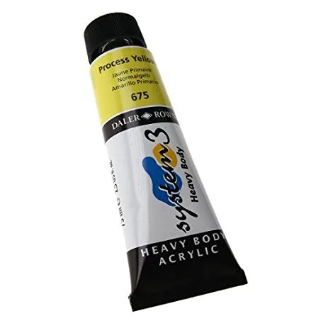 Daler Rowney Acrylic System 3 Heavy Body PROCESS YELLOW