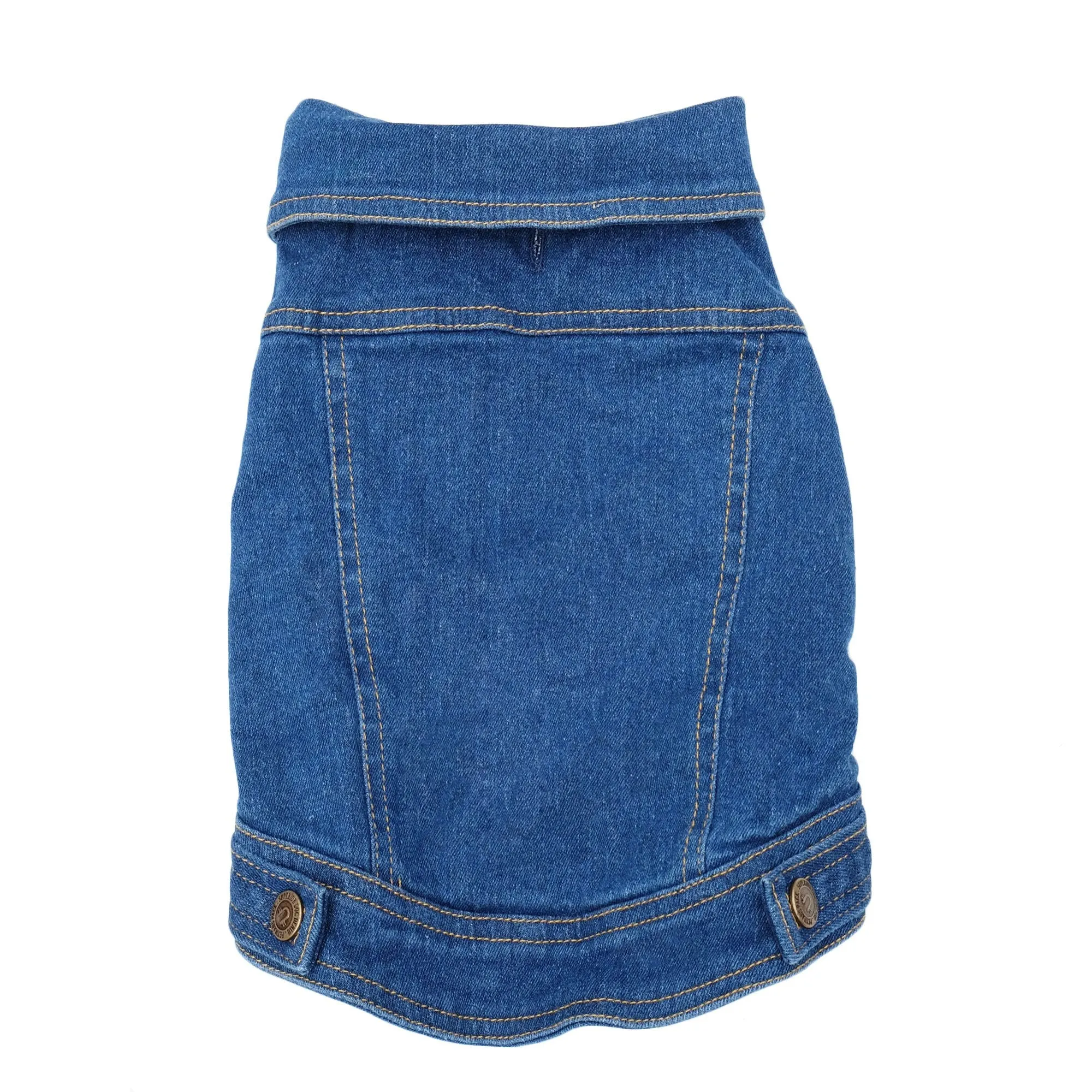 Denim Dog Vest Raw Blue - Unpatched