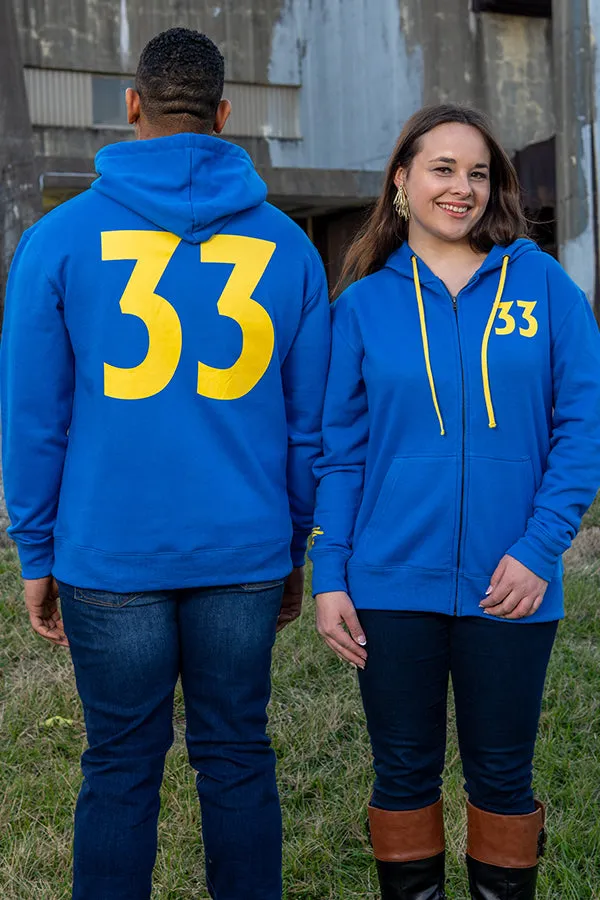 Fallout Vault 33 Zip-Up Hoodie