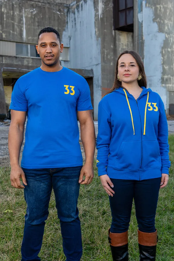 Fallout Vault 33 Zip-Up Hoodie