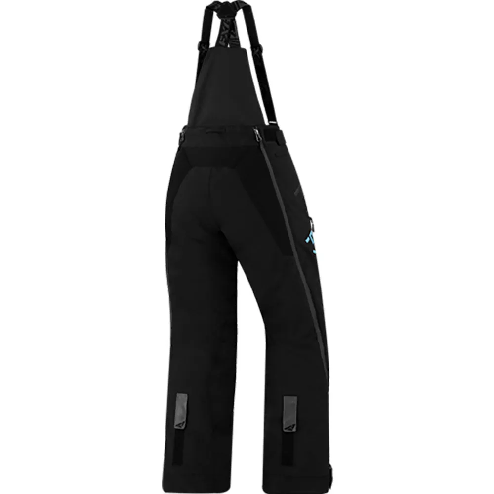 FXR Womens Edge Snowmobile Pants Black/Maui Blue