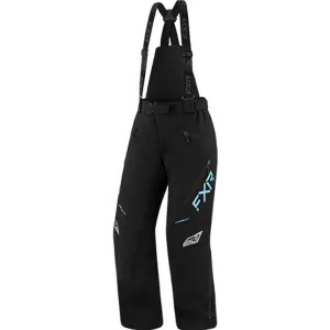 FXR Womens Edge Snowmobile Pants Black/Maui Blue