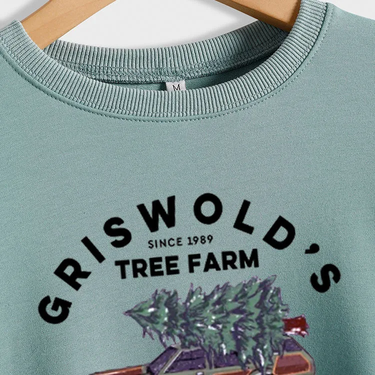 GRISWOLD'S SINCE LETTERS LOOSE LONG SLEEVE SHIRT WOMEN'S SWEATSHIRT