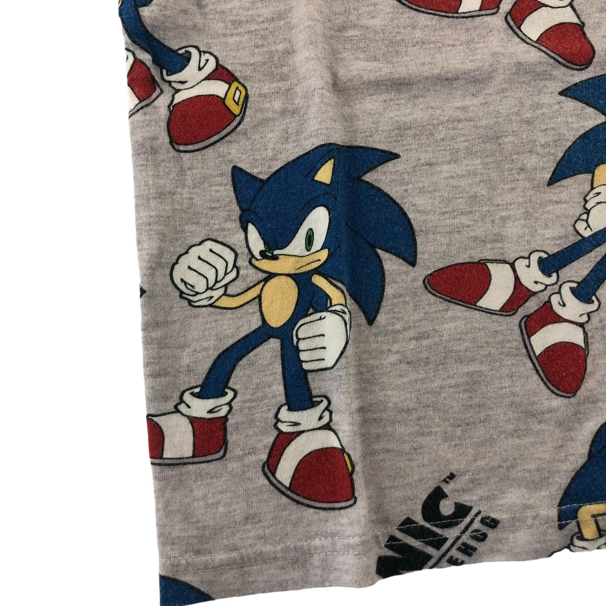 H&M t-shirt 4-5 years grey Sonic the Hedgehog short sleeve