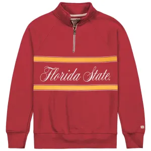 Homefield Men's Vault Florida State Design 1/4 Zip Fleece - Crimson