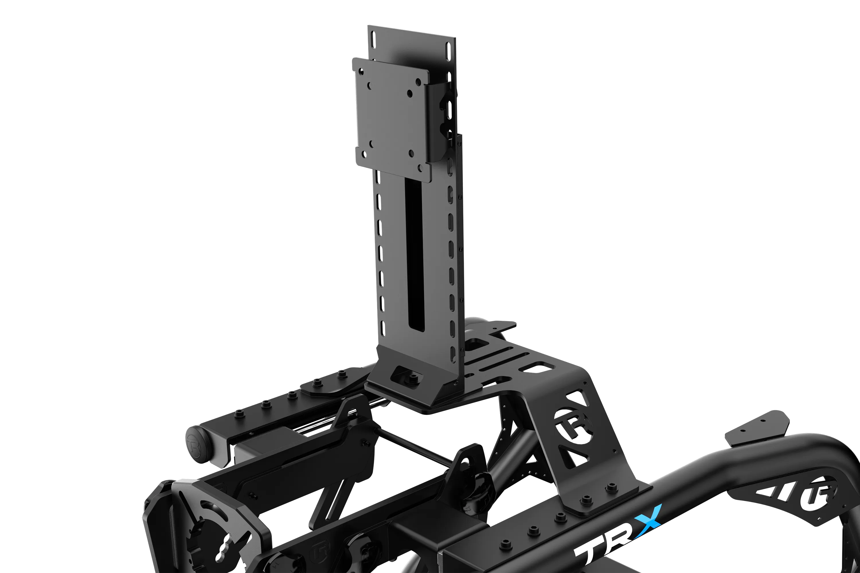 Integrated Single Monitor Stand for Trak Racer Alpine Racing TRX - Holds up to 70"