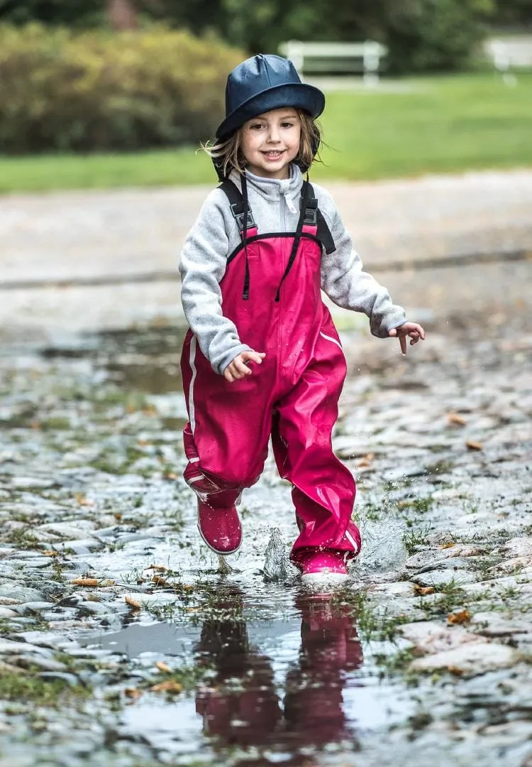 Lammikko Bibbed Rain Pant: Candy Pink