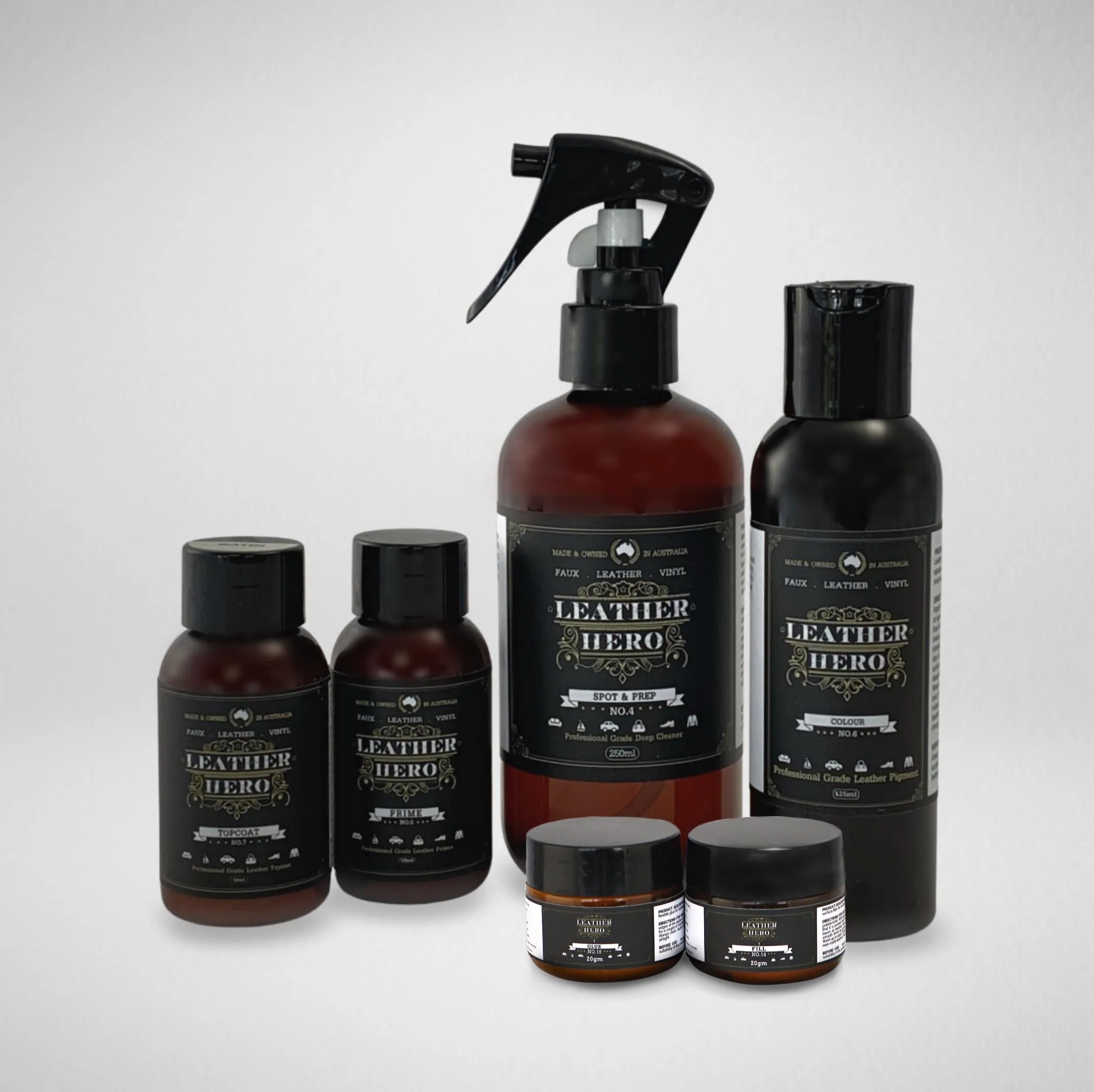 Leather Repair & Recolour Kit - Carbon