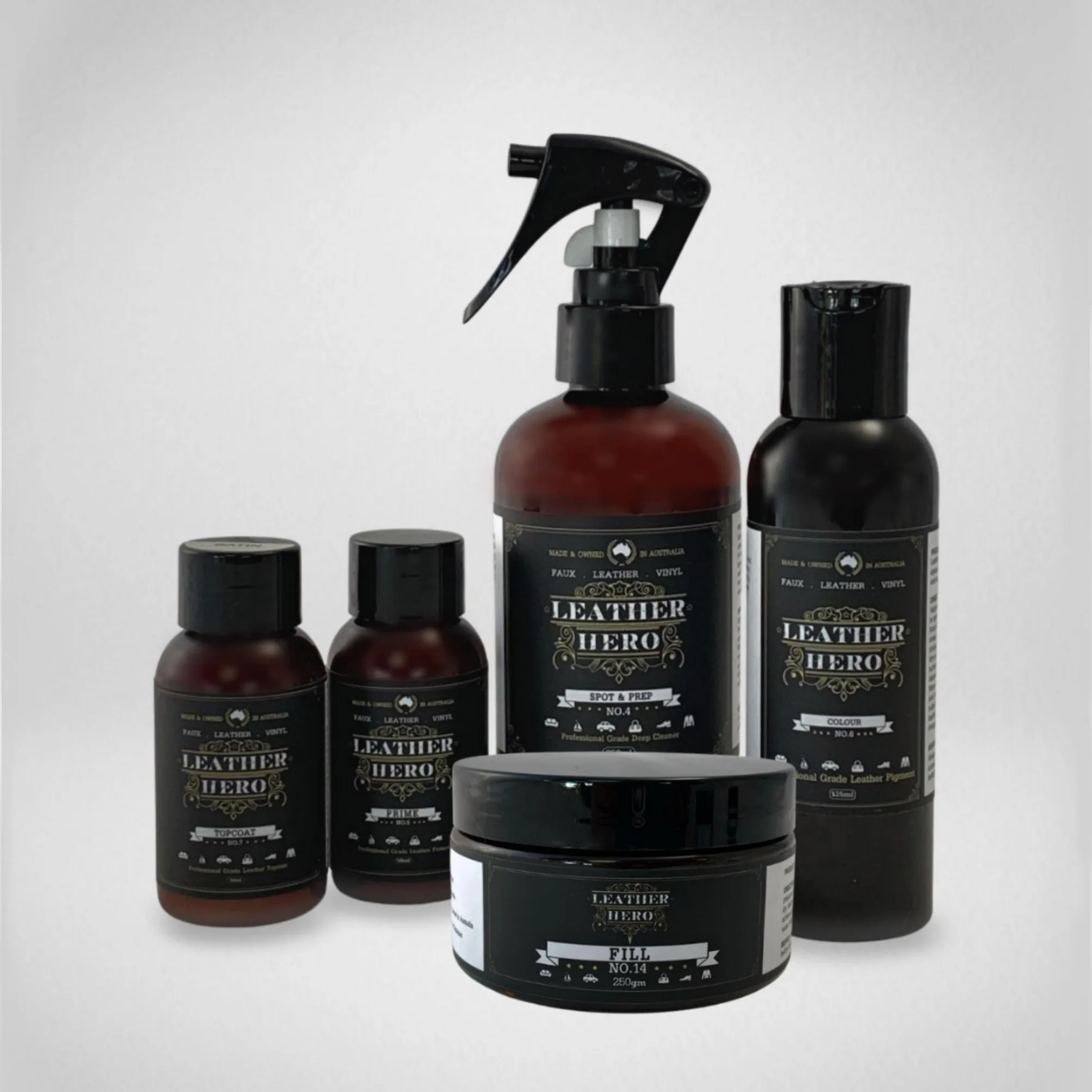 Leather Repair & Recolour Kit - Carbon