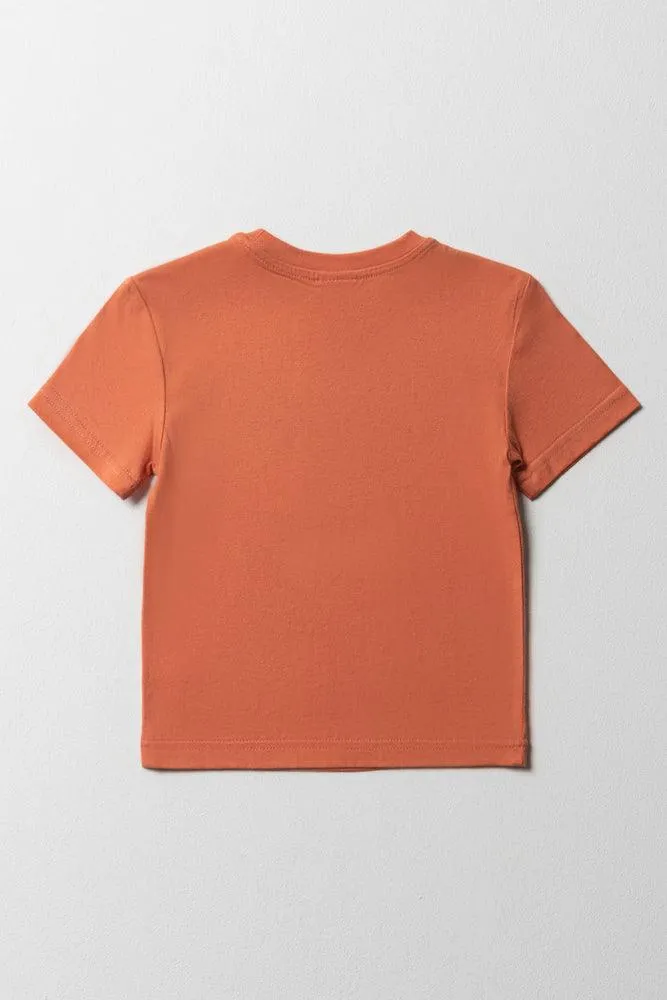 Mickey Mouse Short Sleeve T-Shirt Orange