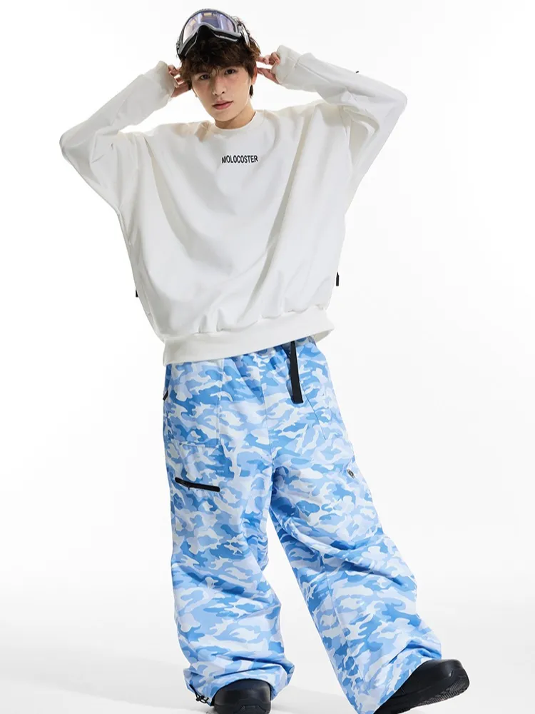 Molocoster Camouflage Baggy Snow Pants - Unisex