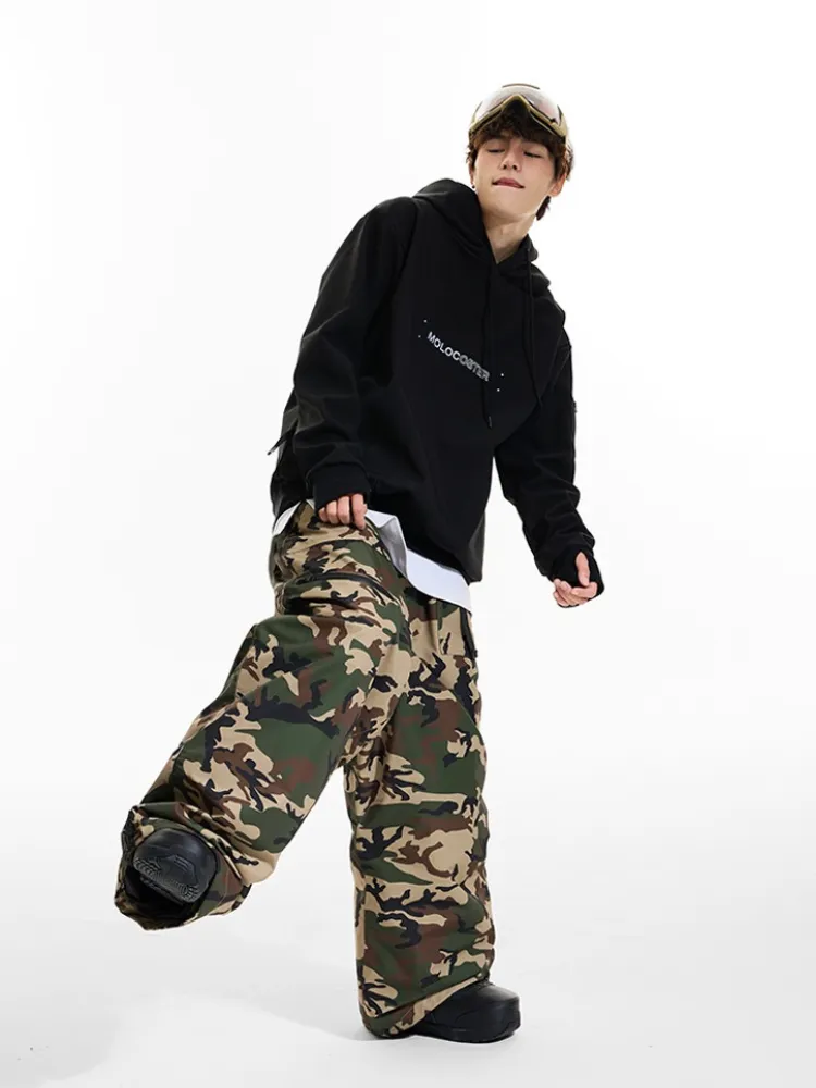 Molocoster Camouflage Baggy Snow Pants - Unisex