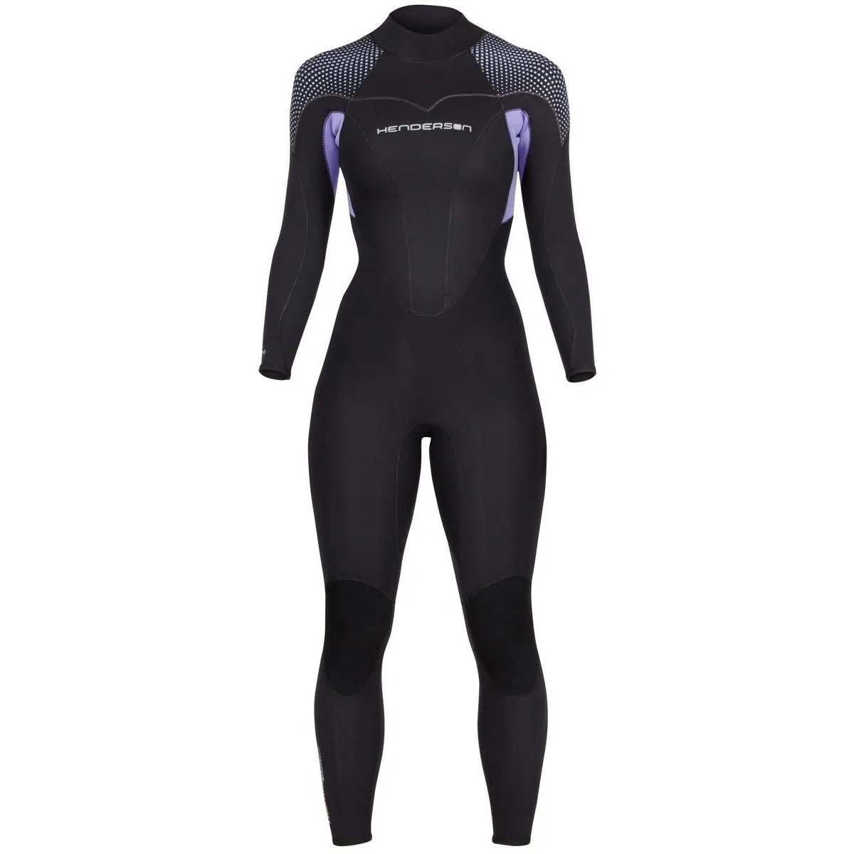 Open Box Henderson 3mm Women's Thermoprene Pro Dive Jumpsuit, Black / Purple, Size: 6