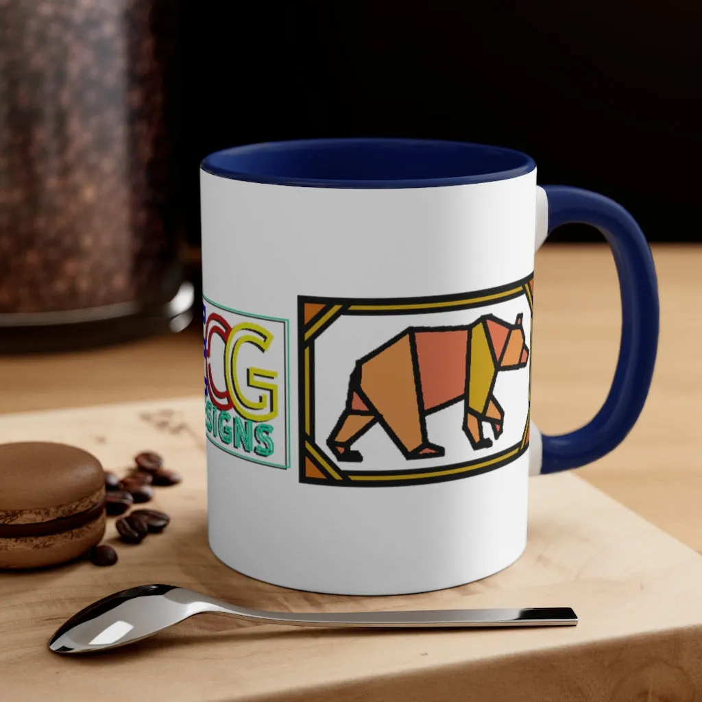 Orange Box Bear Accent Coffee Mug, 11oz