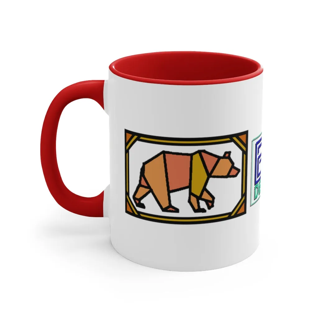 Orange Box Bear Accent Coffee Mug, 11oz