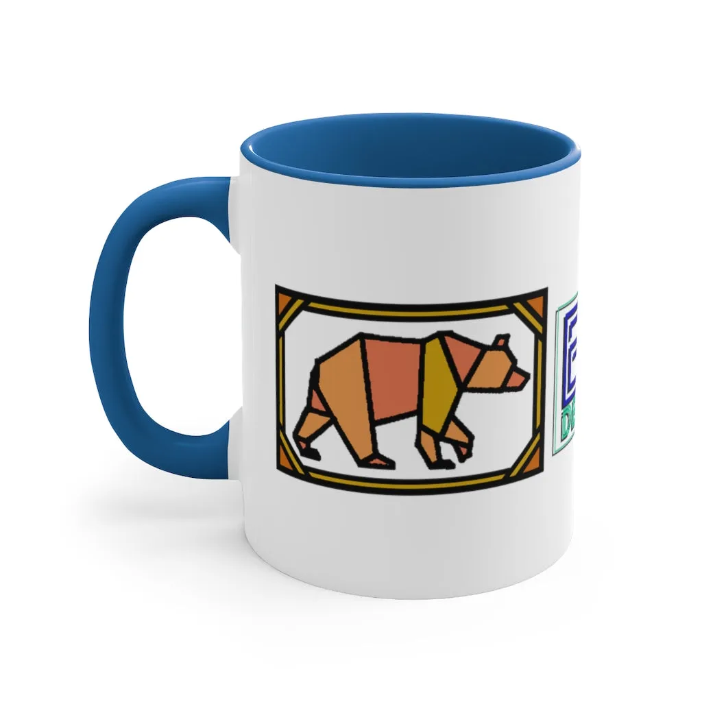 Orange Box Bear Accent Coffee Mug, 11oz