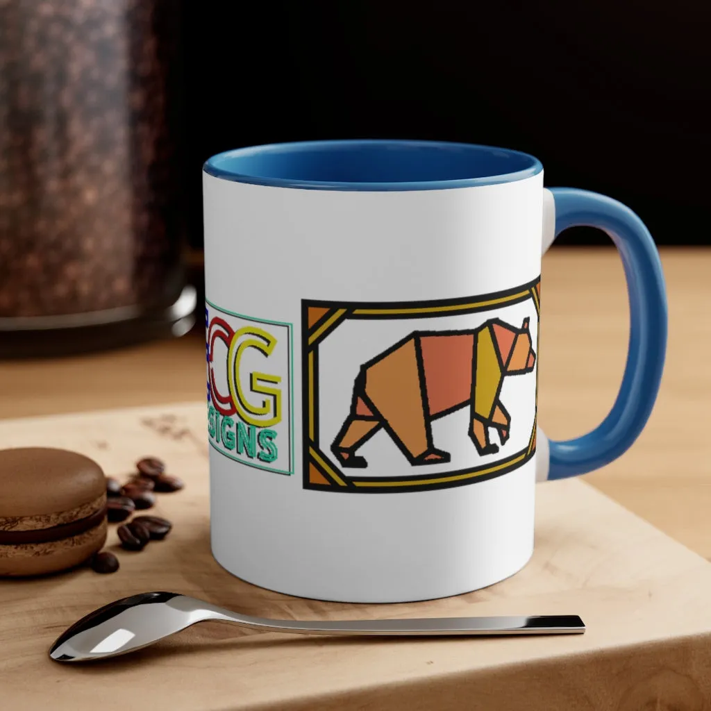 Orange Box Bear Accent Coffee Mug, 11oz