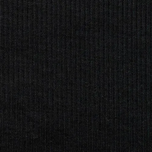 Pitch Black Famous Make 2x2 Ribbed Stretch Yoga Wear Fabric