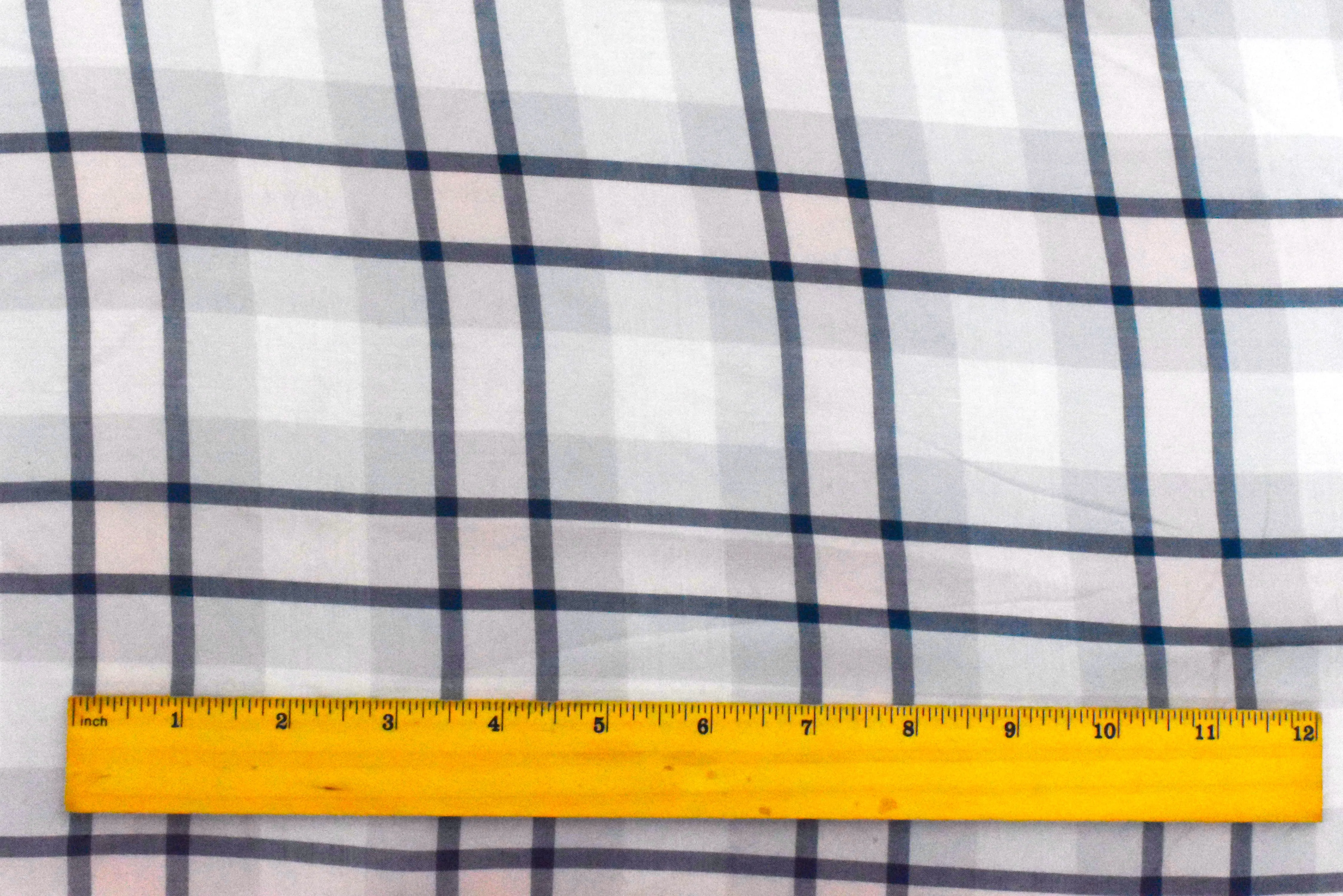 Powder Pink-White-Multi Plaid Rayon Lawn Woven Fabric