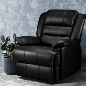 Premium Recliner Chair, PU Leather, Adjustable - Artiss