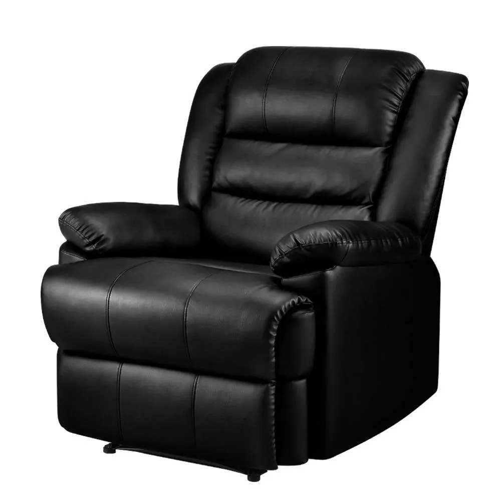 Premium Recliner Chair, PU Leather, Adjustable - Artiss