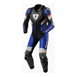 Revit Hyperspeed 2 One Piece Leather Suit Black / Blue