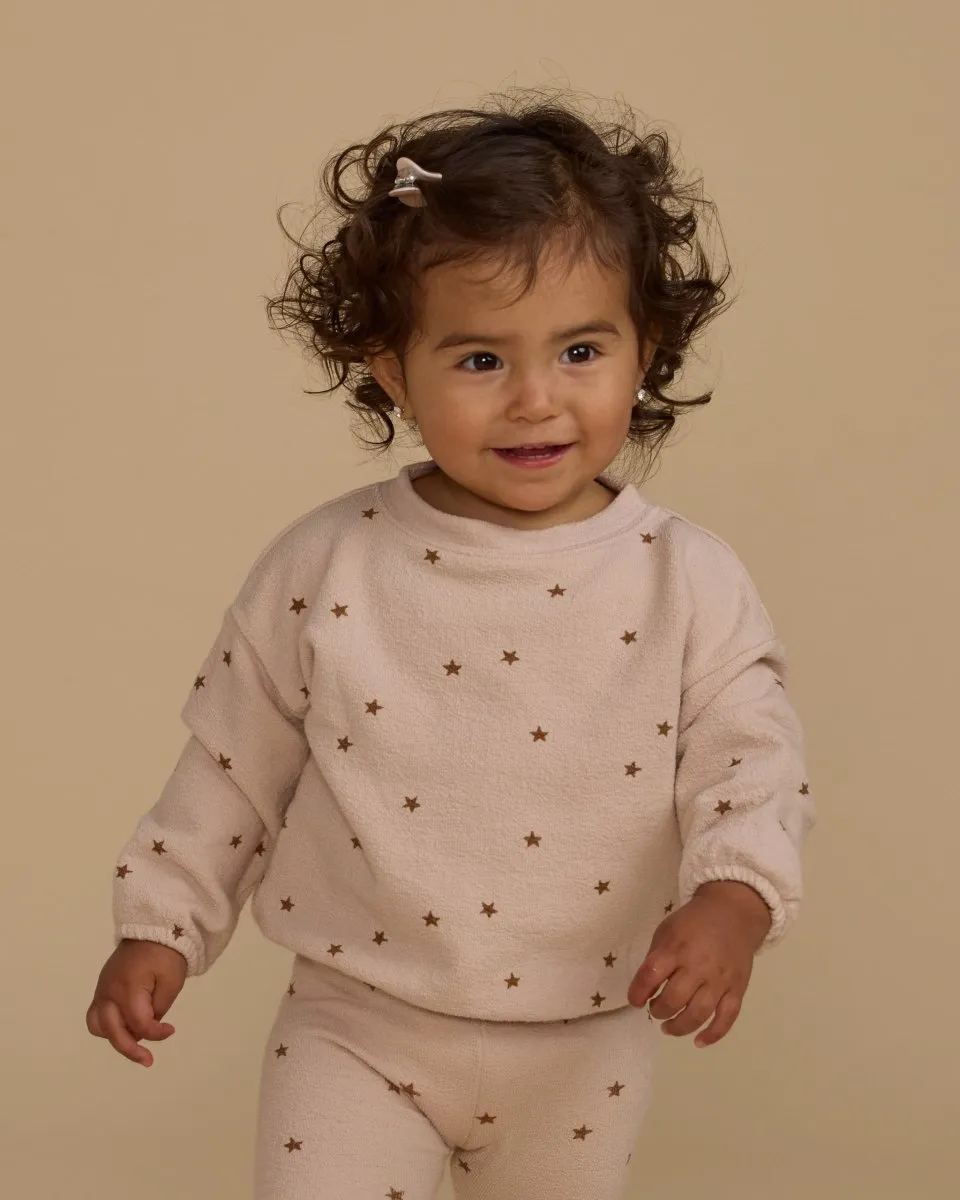 SHELL STARS SPONGEY KNIT SWEATSHIRT AND LEGGINGS SET