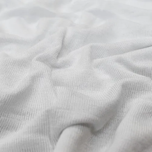 Simple White Tissue Jersey Knit Fabric