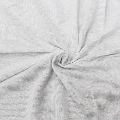 Simple White Tissue Jersey Knit Fabric