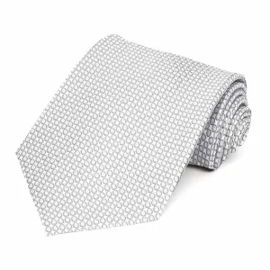 Soft Gray Henry Grain Pattern Necktie