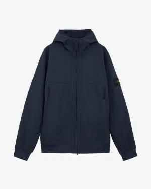 Soft Shell-R_E.DYE® Tech Hooded Jacket Navy Blue