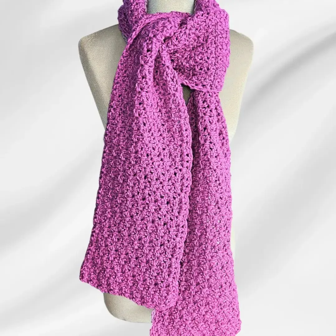 Speedy Granny Ruth Simple Crochet Scarf – Quick, Cozy, and No Holes